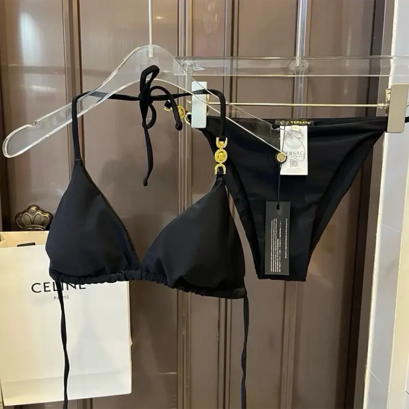 Versace Women Medusa 95 Bikini Top Bottoms 1B000