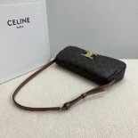 Celine Women Medium Celine Lola Bag in Triomphe Canvas and Calfskin