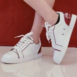 Christian Louboutin Unisex Fun Vieira Sneakers in Calf Leather 1221327Q647