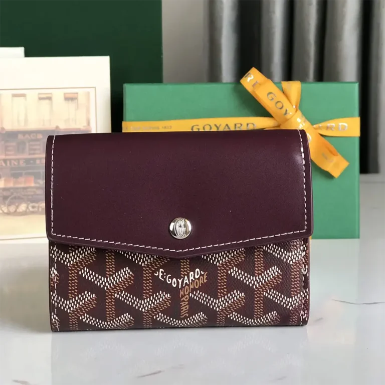 Goyard Unisex Saint Gabrie Wallet-Maroon STGABRPMLTY33CL33P