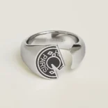 Hermes Unisex Carrousel Ring H077326FJ0358