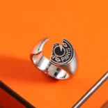 Hermes Unisex Carrousel Ring H077326FJ0358