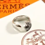 Hermes Unisex Carrousel Ring H077326FJ0358