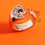 Hermes Unisex Carrousel Ring H077326FJ0358