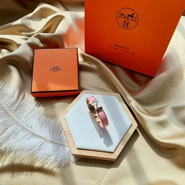Hermes Unisex Clic H Bracelet-Pink H700001FO1ZGM