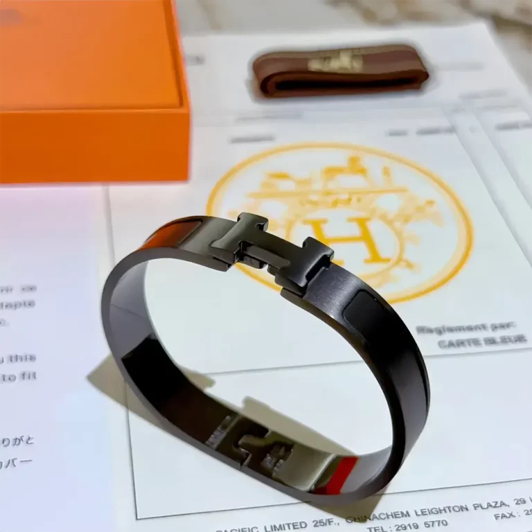 Hermes Unisex Clic HH So Black Bracelet H703203FK01T5