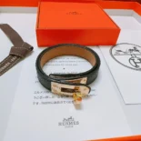 Hermes Unisex Kelly Double Tour Bracelet H011114CC89T2