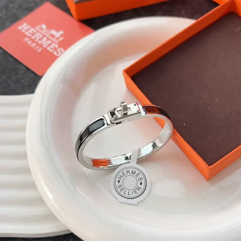 Hermes Unisex Mini Clic Kelly Bracelet-Black H200004FP01PM