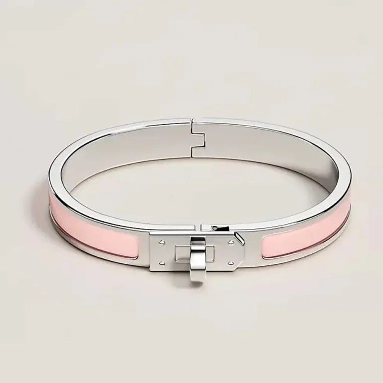 Hermes Unisex Mini Clic Kelly Bracelet-Pink H200004FP1ZPM