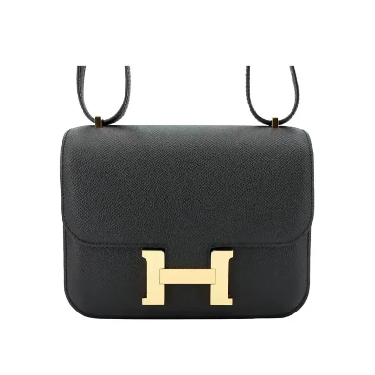 Hermes Women Constance 19 Bag Epsom Leather-Black/Gold