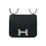 Hermes Women Constance 19 Bag Epsom Leather-Black/Silver