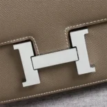 Hermes Women Constance 19 Bag Epsom Leather-Grey/Silver