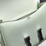 Hermes Women Constance 19 Bag Epsom Leather-Lime/Silver