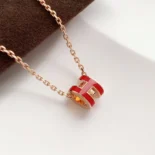 Hermes Women Mini Pop H Pendant-Red H147992F B7