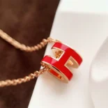 Hermes Women Mini Pop H Pendant-Red H147992F B7