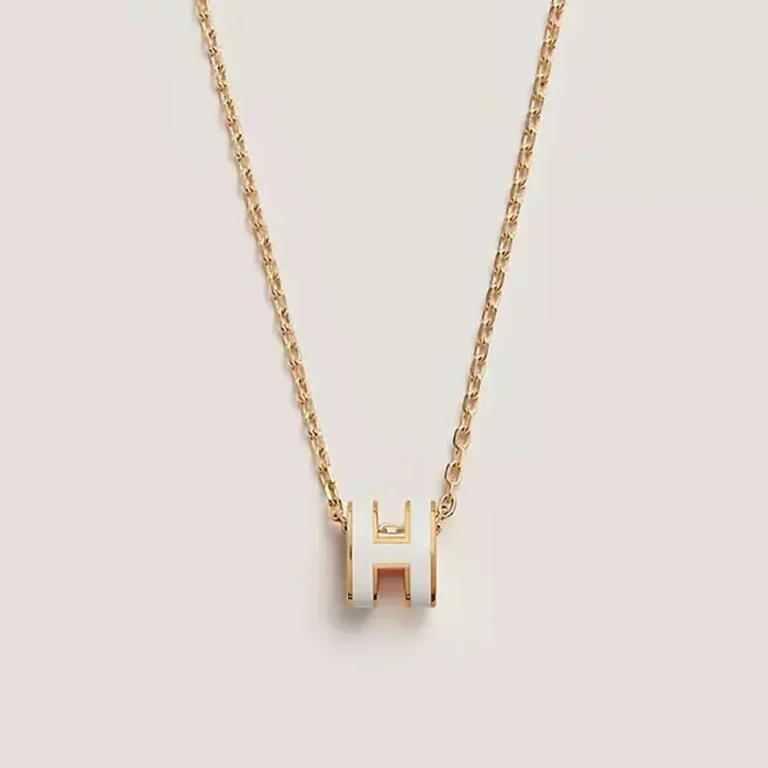 Hermes Women Mini Pop H Pendant-White H147992F 49
