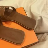 Hermes Women Oran Sandal-Brown H021056Z