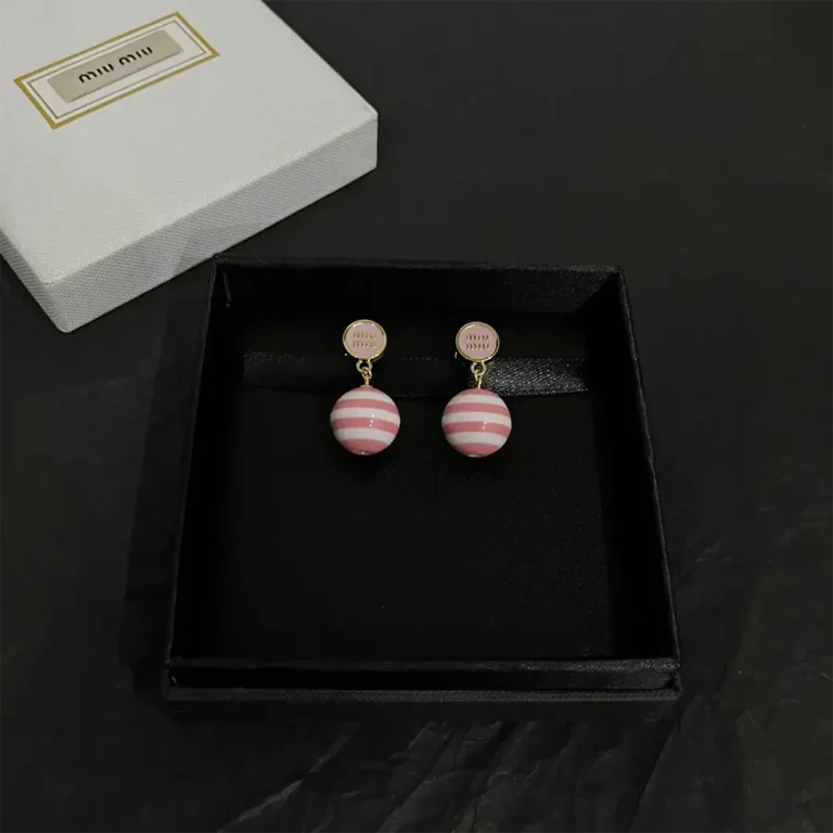 Miu Miu Women Metal and Pearl Earrings 5IO1102F79F0011