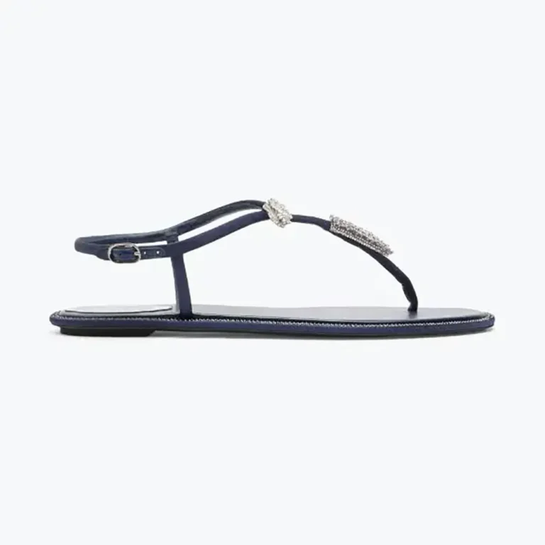 Rene Caovilla Women Serpente Indigo Thong Sandal 10 C12048R001010W111
