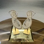 Rene Caovilla Women Serpente Nude Thong Sandal 10 C12048010R001V104