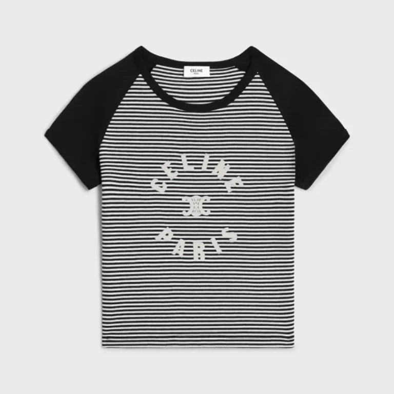 Celine Men Triomphe T-shirt in Cotton Jersey 2X48N615Z