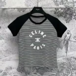 Celine Men Triomphe T-shirt in Cotton Jersey 2X48N615Z
