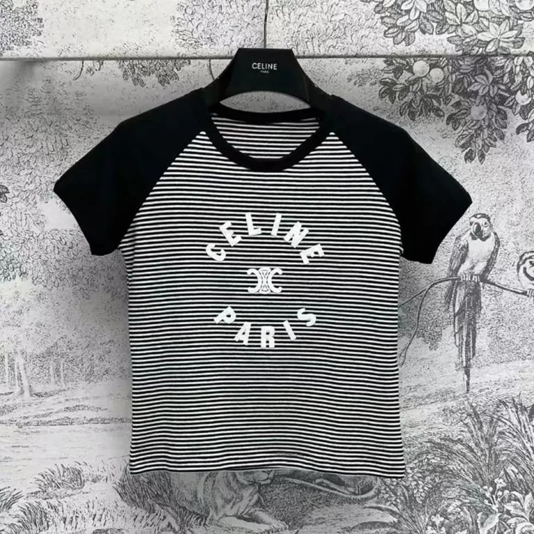 Celine Men Triomphe T-shirt in Cotton Jersey 2X48N615Z