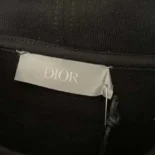 Dior Men CD Icon Hooded Sweatshirt Black Cotton Fleece