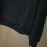 Dior Men CD Icon Hooded Sweatshirt Black Cotton Fleece
