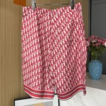Dior Men Oblique Bermuda Shorts in Silk Twill