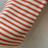 Dior Women Dioriviera Short-Sleeved Sweater Orange Cashmere and Wool Knit