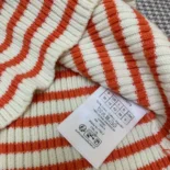 Dior Women Dioriviera Short-Sleeved Sweater Orange Cashmere and Wool Knit