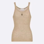 Dior Women Tank Top Sandy Ribbed Cotton Jersey 343T50B4086X0200