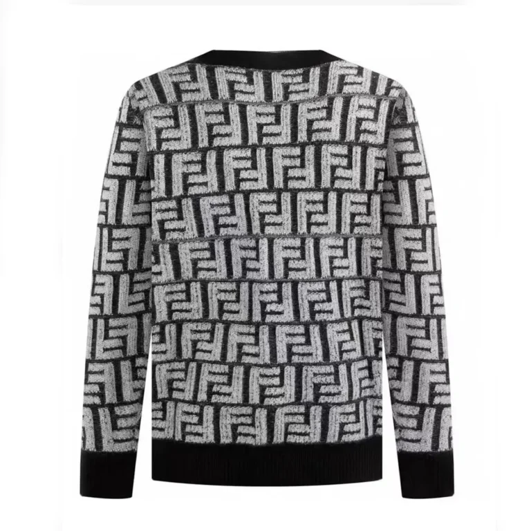 Fendi Women Cardigan Black FF Cashmere Cardigan