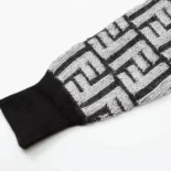 Fendi Women Cardigan Black FF Cashmere Cardigan