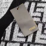 Fendi Women Cardigan Black FF Cashmere Cardigan