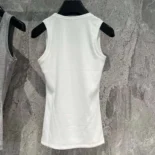 Loewe Women Anagram Tank Top in Cotton-White S359Y23X84