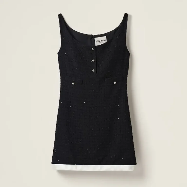 Miu Miu Women Sequined Bouclé Mini-dress MF5216_135O_F0002_S_OOO