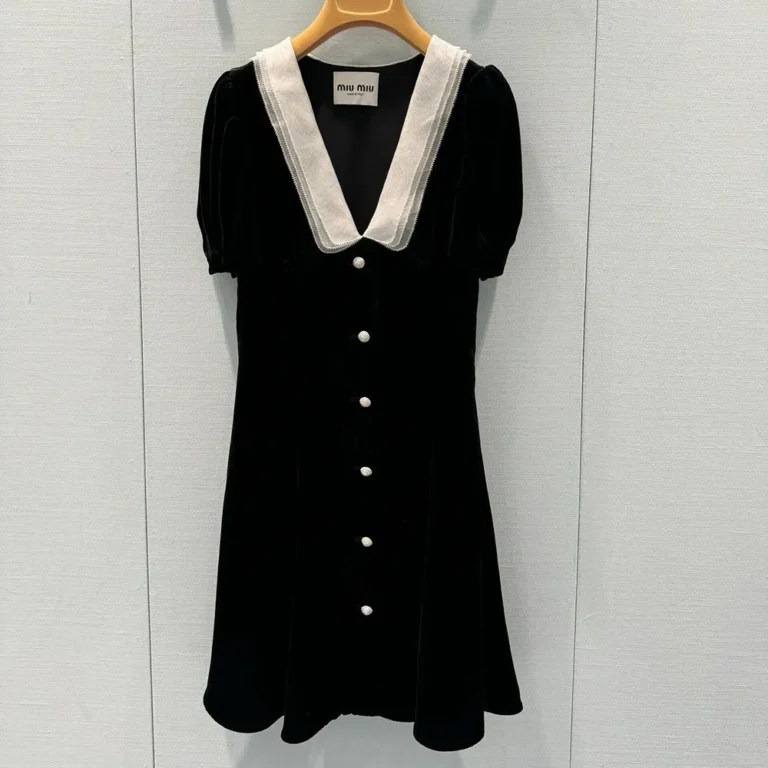 Miu Miu Women Velvet Minidress MF5217_10BA_F0002_S_OOO