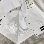 Prada Women Kid Mohair Bomber Jacket with Patches