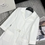 Prada Women Poplin Mini-dress P3N15E_1XV2_F0009_S_OOO