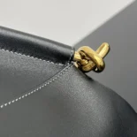 Bottega Veneta Women Small Solstice Shoulder Bag in Calf Leather with Signature Knot Details