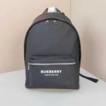 Burberry Men Logo Print ECONYL Backpack-Black 80634951