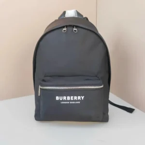 Burberry Men Logo Print ECONYL Backpack-Black 80634951