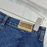 Dior Women Shorts Blue Stonewashed Cotton Denim