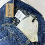 Dior Women Shorts Blue Stonewashed Cotton Denim