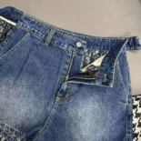 Dior Women Wrap Miniskirt with Integrated Shorts Navy Blue Stonewashed Cotton Denim