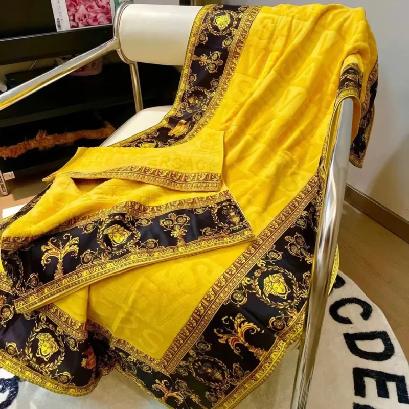 Versace I Love Baroque Beach Towel in the Cotton