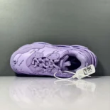 Balenciaga Women Triple S Sneaker Allover Logo in Purple and Black