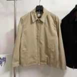 Burberry Men Gabardine Harrington Jacket 80710571